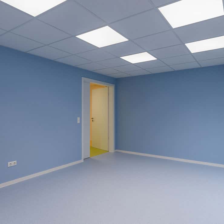 Ansicht Zimmer blau